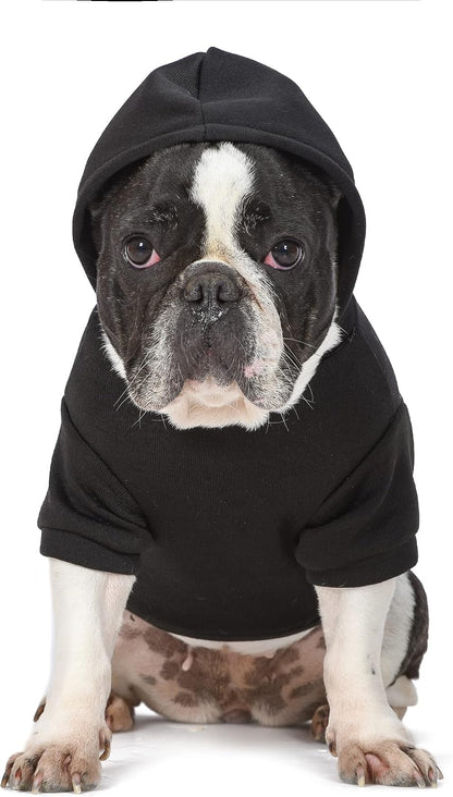 Friends the TV Show Dog Hoodie with Hood and Pocket for Treats or Waste Bags - Pet Clothes for Friends Lovers, Officially Licensed Dog Apparel & Accessories, Black, Size Extra Large
